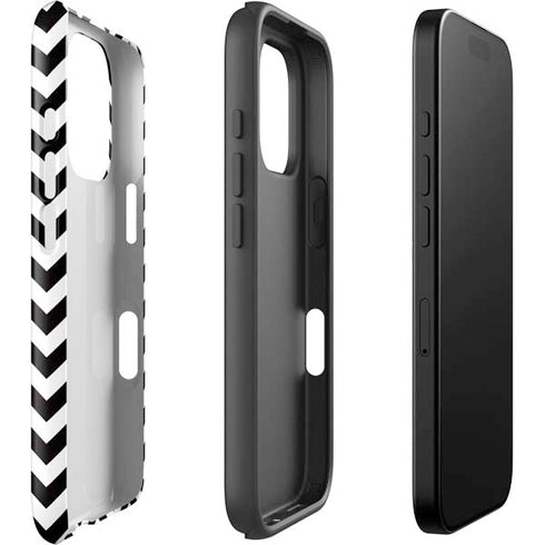 University of Iowa Hawkeyes Chevron Print iPhone 16 Pro Impact Case